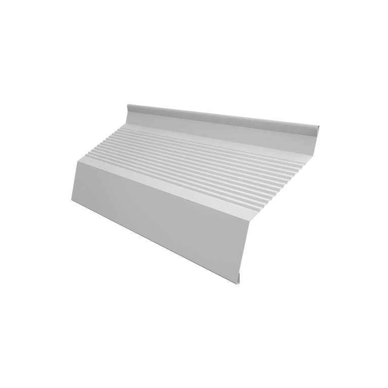 Ламель забора жалюзи Milan new gofr 0,45 Drap TX с пленкой RAL 9003 сигнальный белый