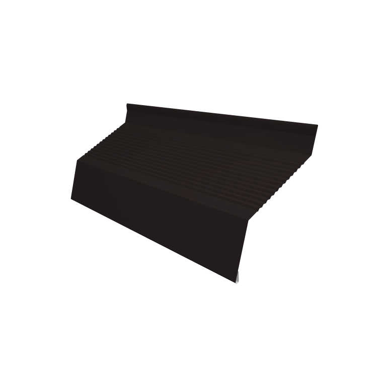 Ламель забора жалюзи Milan new gofr 0,45 Drap TX с пленкой RAL 9005 черный