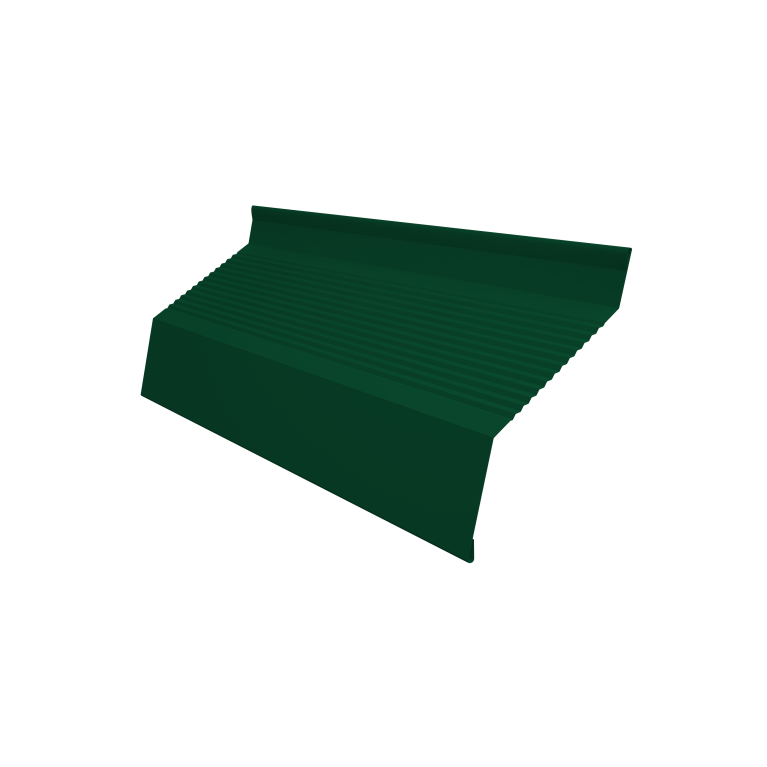 Ламель забора жалюзи Milan new gofr 0,45 PE-Double с пленкой RAL 6005 зеленый мох