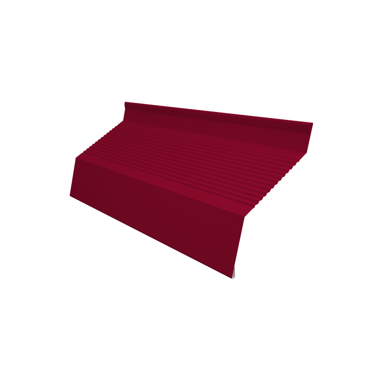 Ламель забора жалюзи Milan new gofr 0,45 PE с пленкой RAL 3003 рубиново-красный