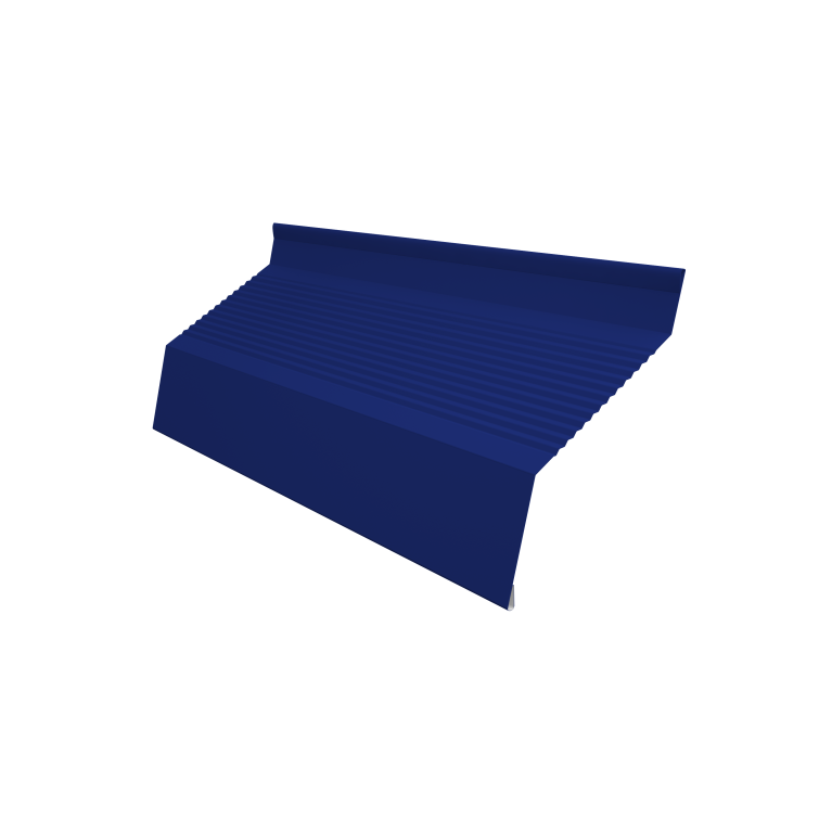 Ламель забора жалюзи Milan new gofr 0,45 PE с пленкой RAL 5002 ультрамариново-синий