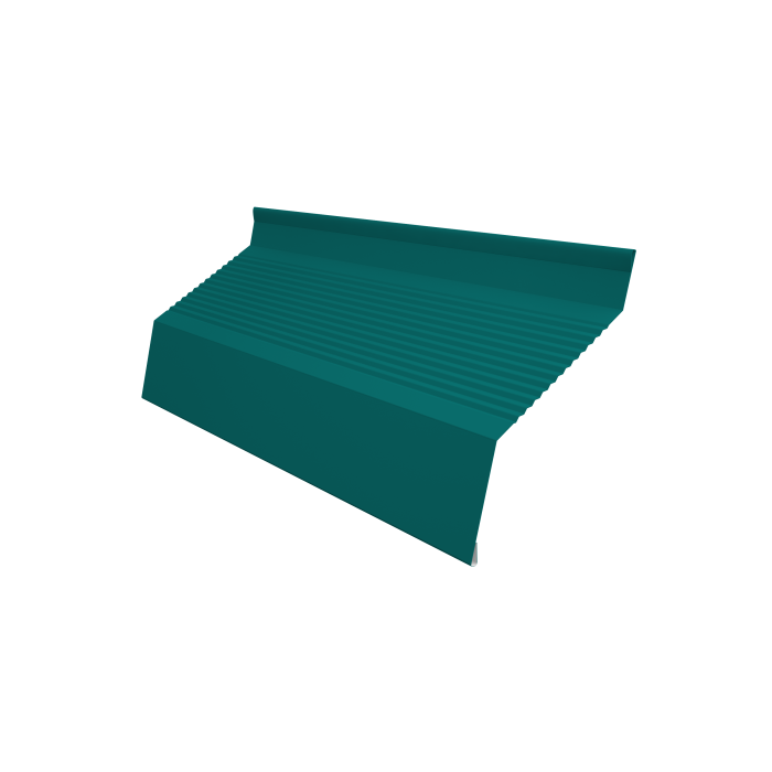 Ламель забора жалюзи Milan new gofr 0,45 PE с пленкой RAL 5021 водная синь