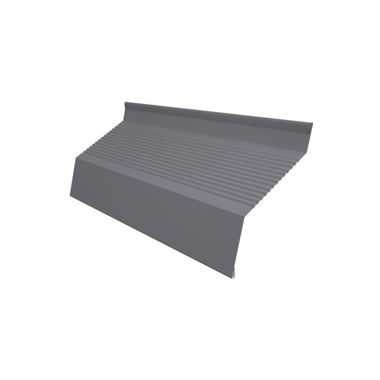 Ламель забора жалюзи Milan new gofr 0,45 PE с пленкой RAL 7004 сигнальный серый