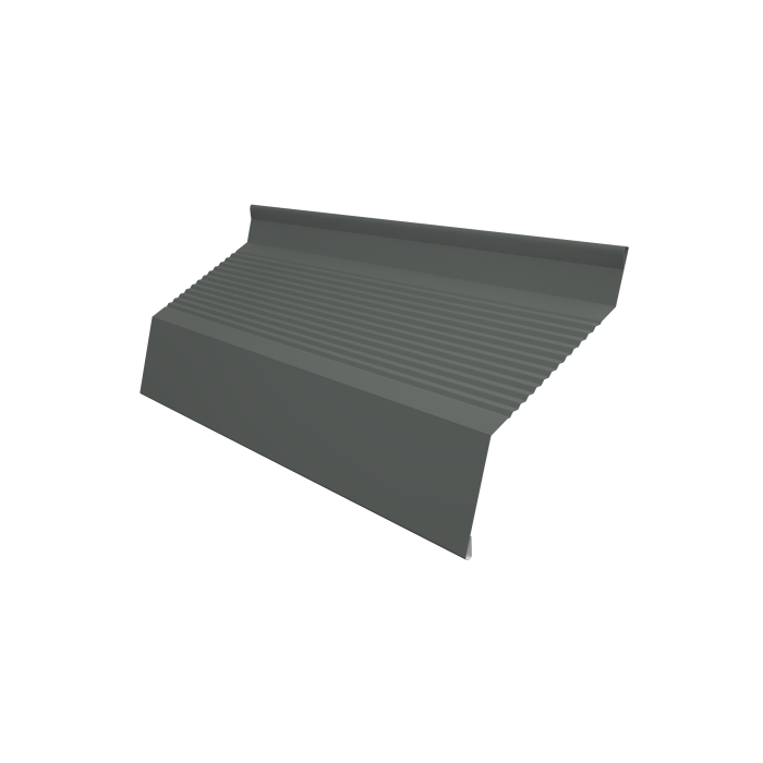 Ламель забора жалюзи Milan new gofr 0,45 PE с пленкой RAL 7005 мышино-серый