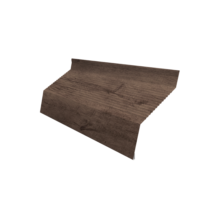 Ламель забора жалюзи Milan new gofr 0,45 Print Premium Almond Wood Fresh