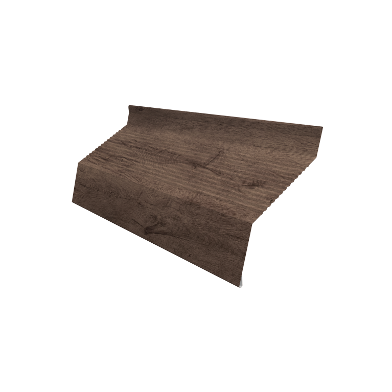 Ламель забора жалюзи Milan new gofr 0,45 Print Premium Almond Wood Fresh