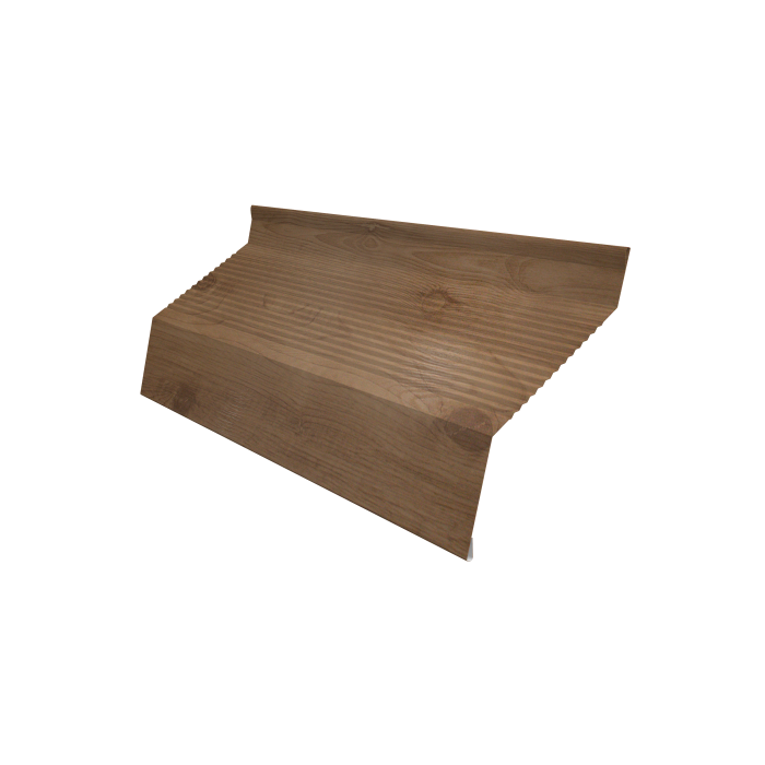 Ламель забора жалюзи Milan new gofr 0,45 Print Premium Pine Wood Fresh