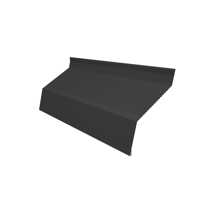 Ламель забора жалюзи Milan new gofr 0,5 PurPro Matt 275 с пленкой RAL 7016 антрацитово-серый