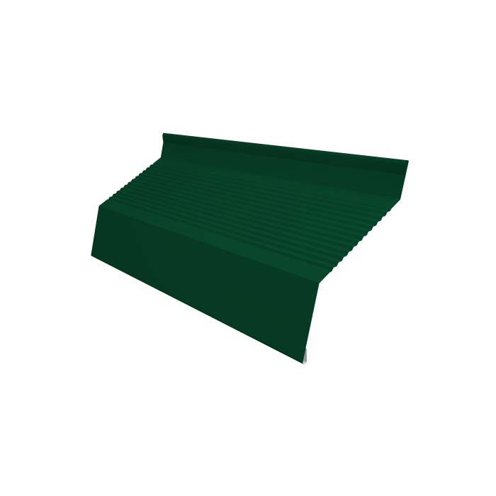 Ламель забора жалюзи Milan new gofr 0,5 Satin с пленкой RAL 6005 зеленый мох