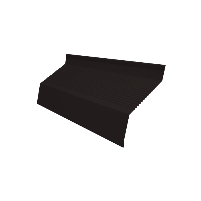 Ламель забора жалюзи Milan new gofr 0,5 Velur X с пленкой RAL 9005 черный