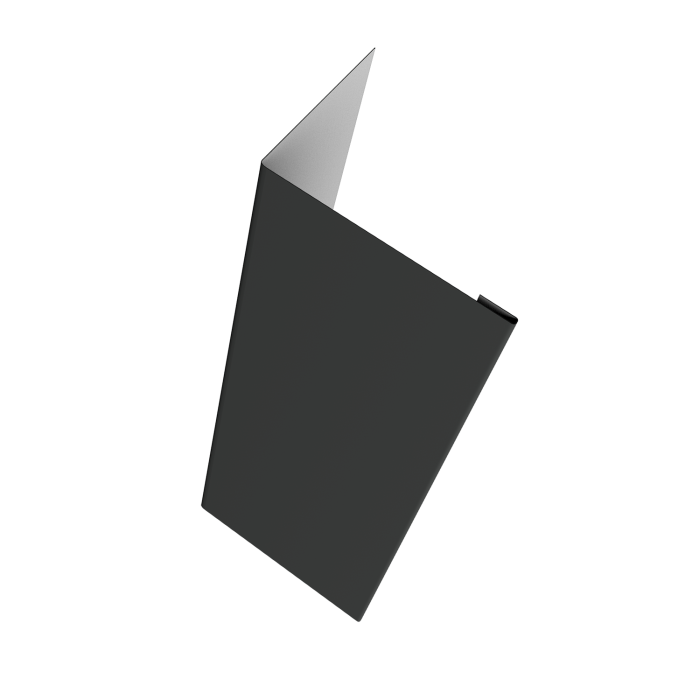 Нащельник (для калиток и ворот) 25х35 жалюзи Milan, Tokyo, Palermo 0,45 PE RAL 7016 антрацитово-серый (L2,5)