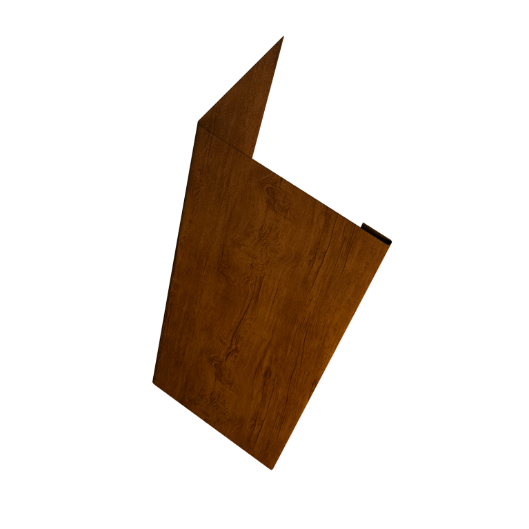 Нащельник (для калиток и ворот) 25х35 жалюзи Milan, Tokyo, Palermo 0,45 Print-double Premium Golden Wood Intense F (L1,68)