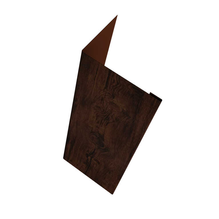 Нащельник (для калиток и ворот) 25х35 жалюзи Milan, Tokyo, Palermo 0,45 Print Elite Cherry Wood TwinColor (L2,0)