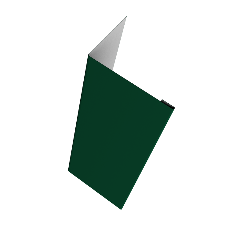 Нащельник (для калиток и ворот) 25х35 жалюзи Milan, Tokyo, Palermo 0,5 Satin Matt TX RAL 6005 зеленый мох (L2,0)