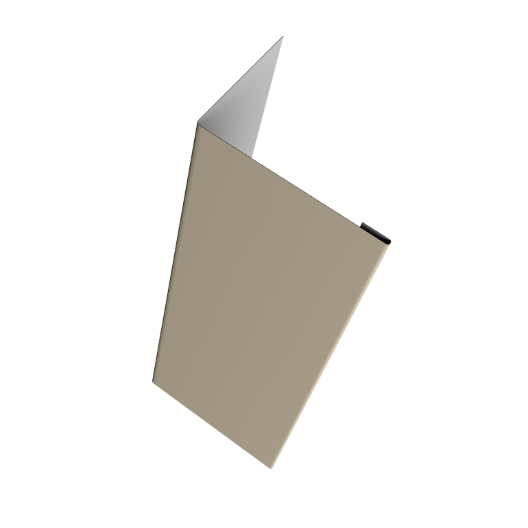 Нащельник (для калиток и ворот) 25х35 жалюзи Milan, Tokyo, Palermo 0,5 Satin RAL 1015 светлая слоновая кость (L2,5)