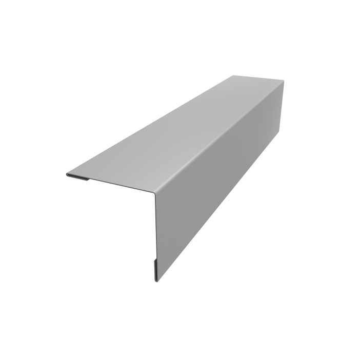 Планка завершающая 50х50 жалюзи Milan 0,45 Drap TX RAL 7047 телегрей 4 (2,5м)