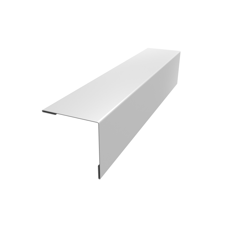 Планка завершающая 50х50 жалюзи Milan 0,45 PE-Double RAL 9003 сигнальный белый (3м)