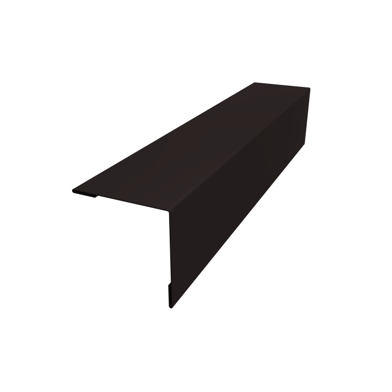 Планка завершающая 50х50 жалюзи Milan 0,45 PE-Double RAL 9005 черный (2,5м)