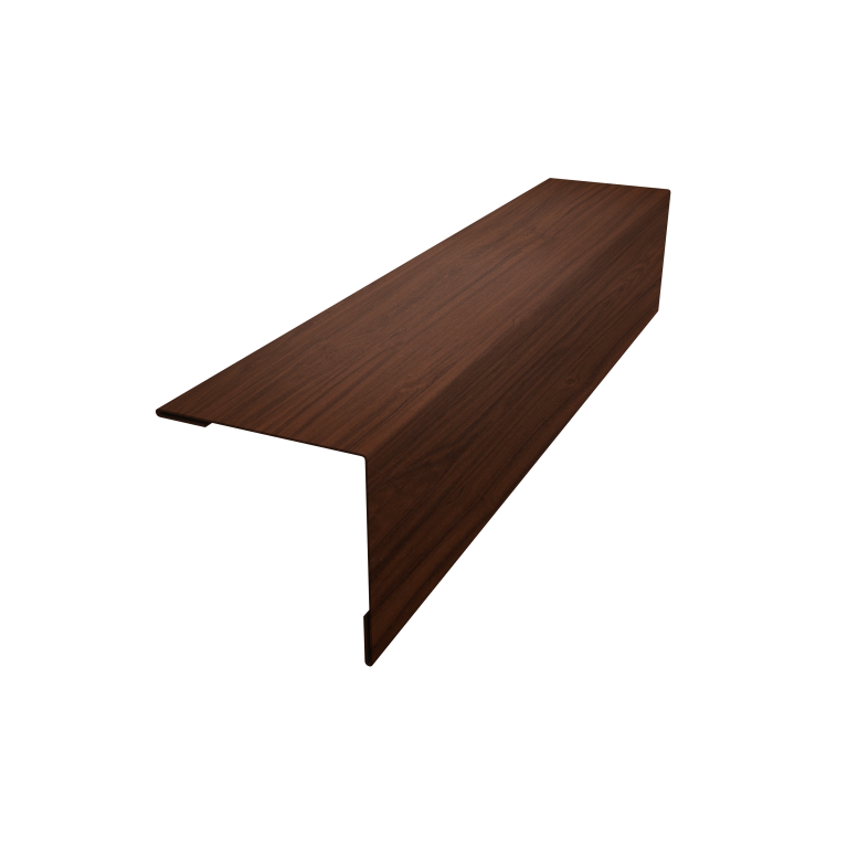 Планка завершающая 50х50 жалюзи Milan 0,45 Print Elite Choco Wood TwinColor (2,5м)