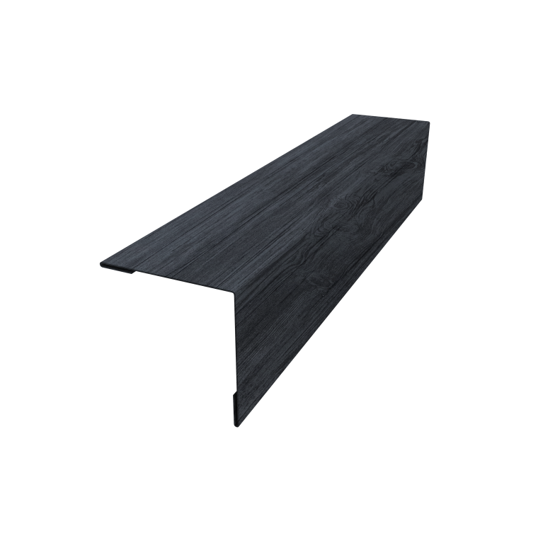 Планка завершающая 50х50 жалюзи Milan 0,45 Print Premium Grey Wood TwinColor (3м)