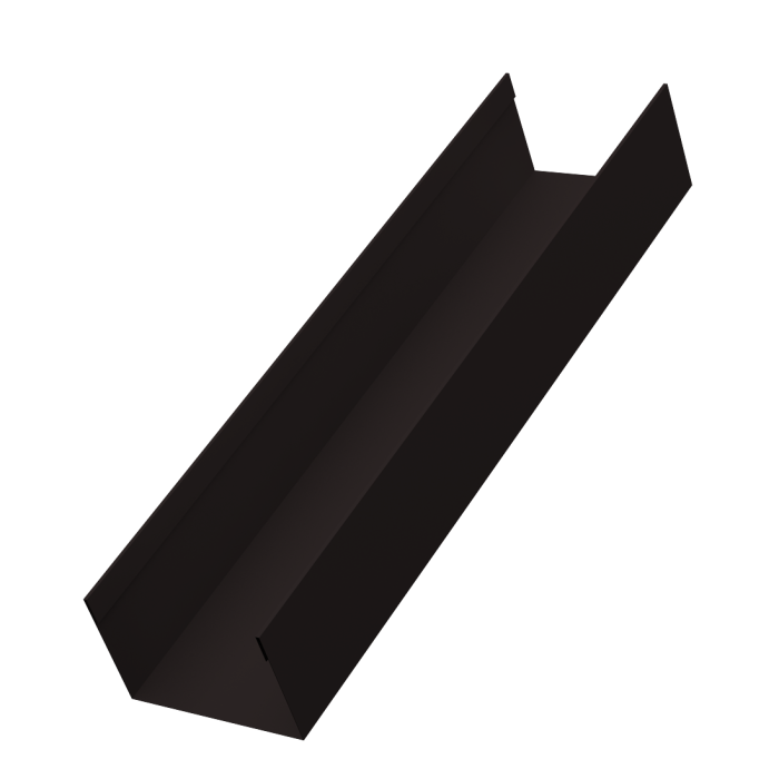 Стойка жалюзи Milan,Tokyo 0,45 Drap-double TX RAL 9005 черный (2,5м)