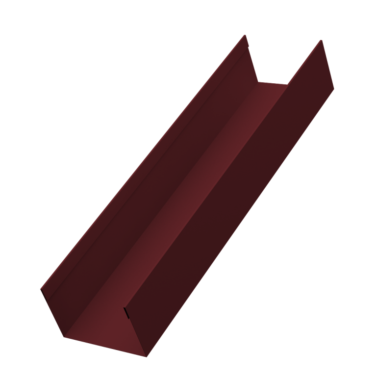 Стойка жалюзи Milan,Tokyo 0,45 PE-Double RAL 3005 красное вино (3м)