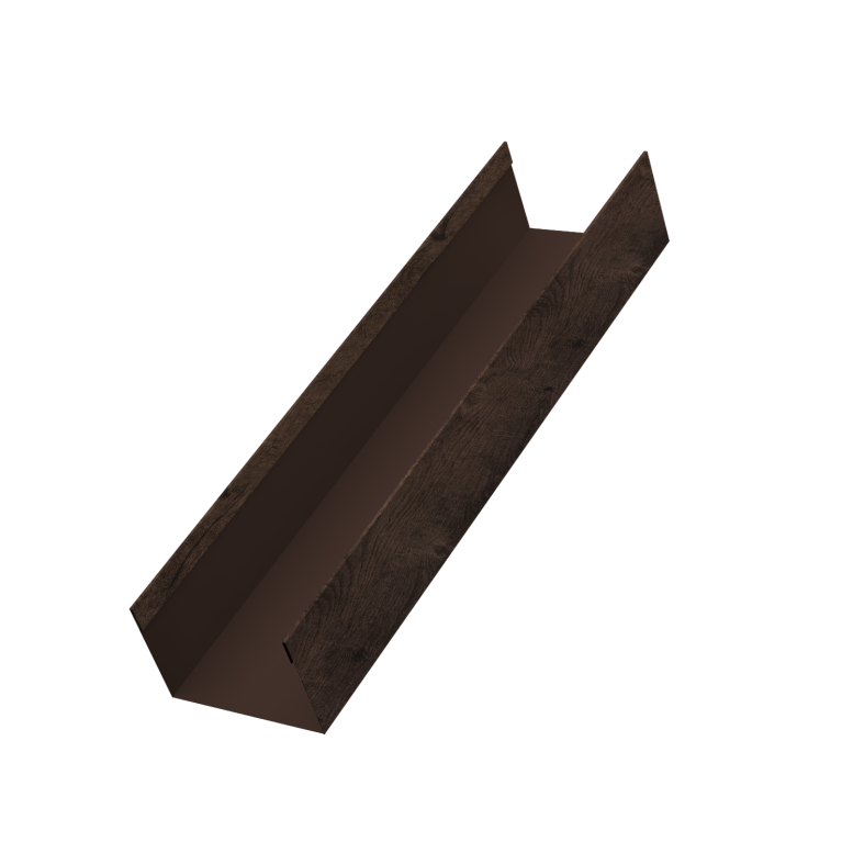 Стойка жалюзи Milan,Tokyo 0,45 Print Elite Antique Wood TwinColor (2,5м)