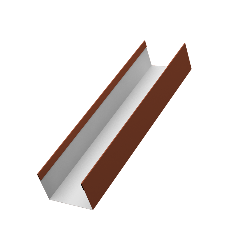 Стойка жалюзи Milan,Tokyo 0,5 Satin Matt RAL 8004 терракота (3м)