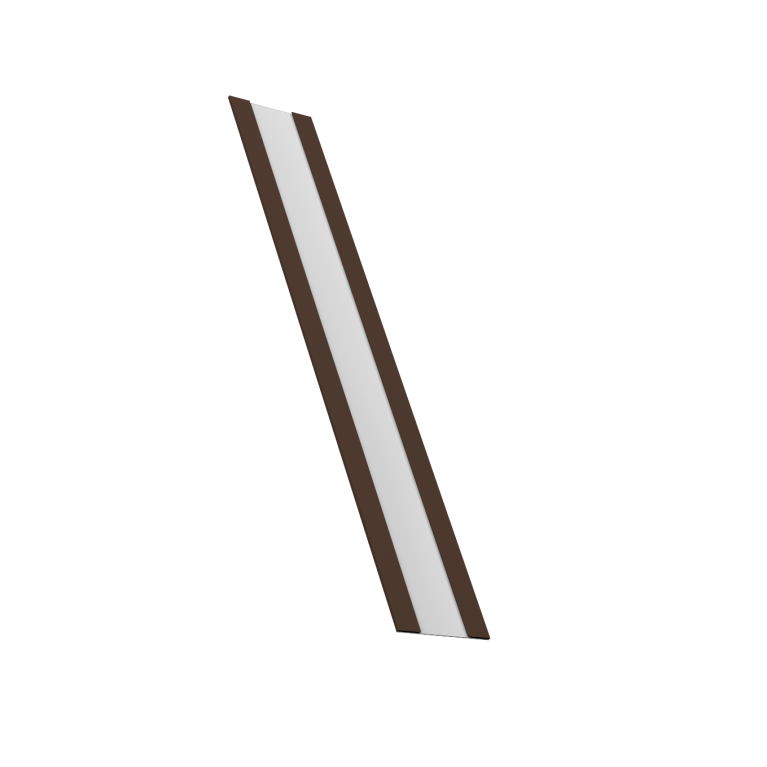 Крепежная планка жалюзи Milan, Milan Slim, Tokyo 0,45 Drap TR RAL 8017 шоколад (2,5м)