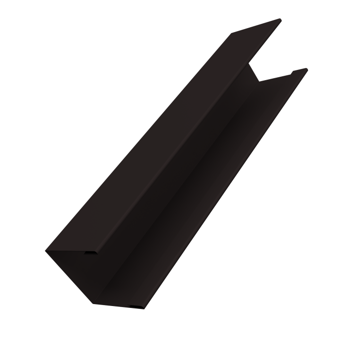 Крышка жалюзи Milan Slim 0,45 PE-Double RAL 9005 черный (2,5м)