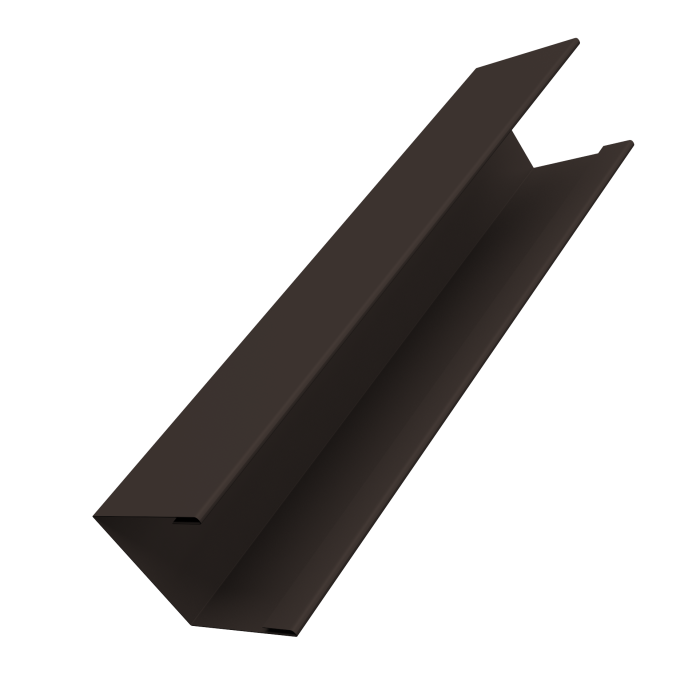 Крышка жалюзи Milan Slim 0,45 PE-Double RR 32 темно-коричневый (2,5м)