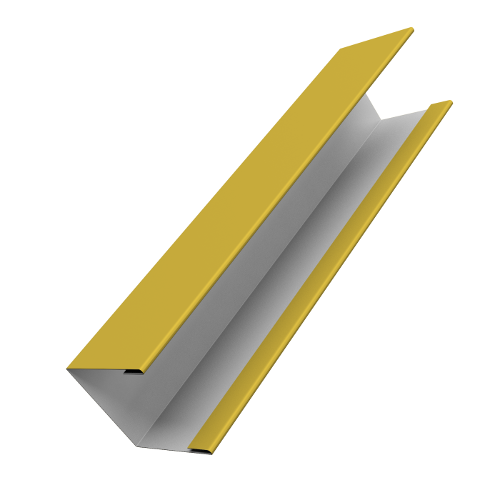 Крышка жалюзи Milan Slim 0,45 PE RAL 1018 цинково-желтый (2,5м)