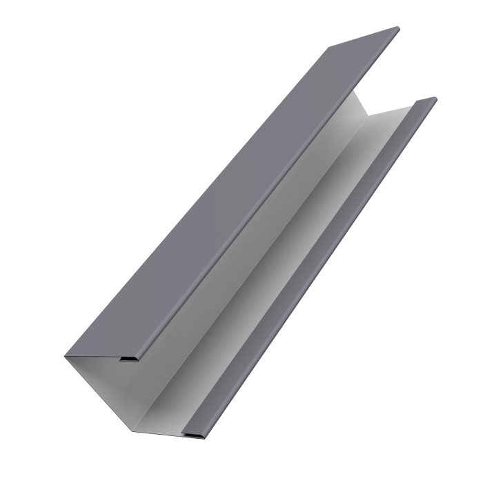 Крышка жалюзи Milan Slim 0,45 PE RAL 7004 сигнальный серый (2,5м)