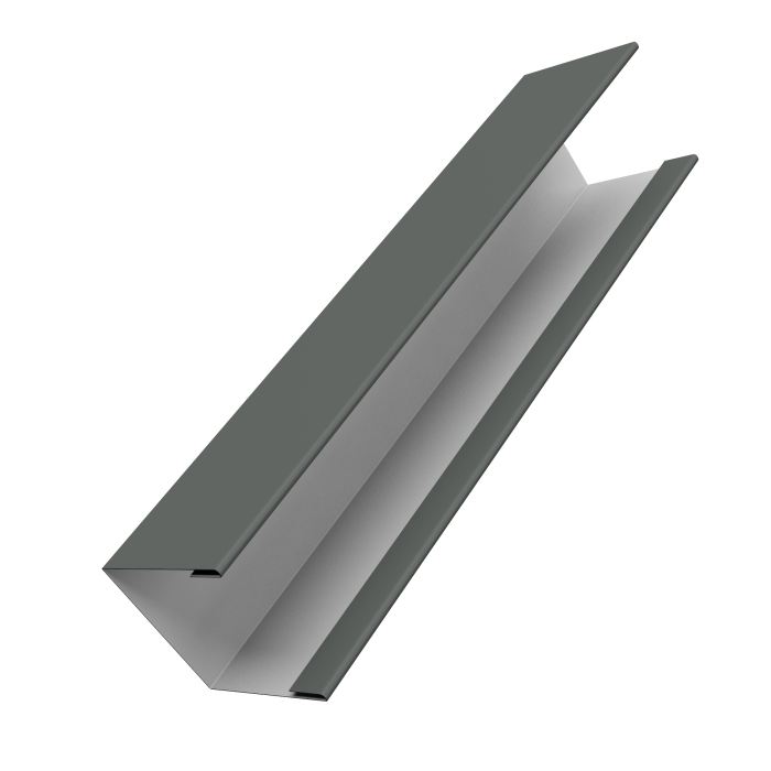 Крышка жалюзи Milan Slim 0,45 PE RAL 7005 мышино-серый (3м)