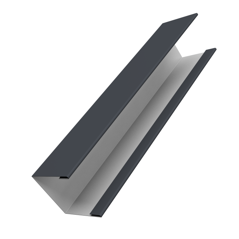 Крышка жалюзи Milan Slim 0,45 PE RAL 7024 мокрый асфальт (3м)