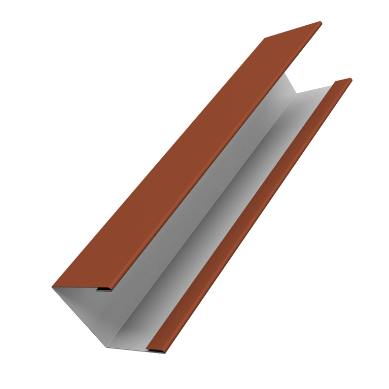 Крышка жалюзи Milan Slim 0,45 PE RAL 8004 терракота (2м)