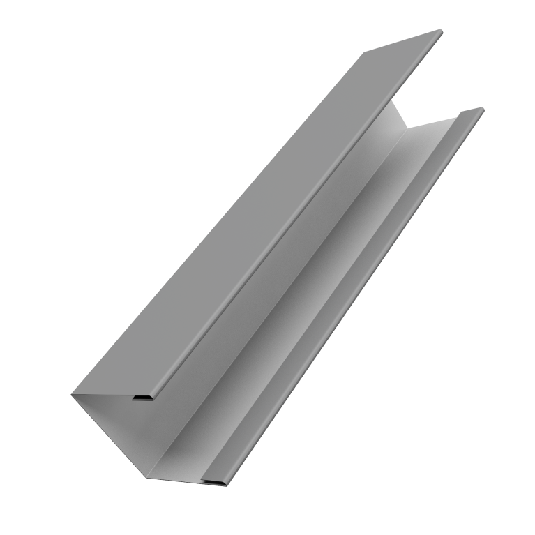 Крышка жалюзи Milan Slim 0,45 PE RAL 9006 бело-алюминиевый (2,5м)