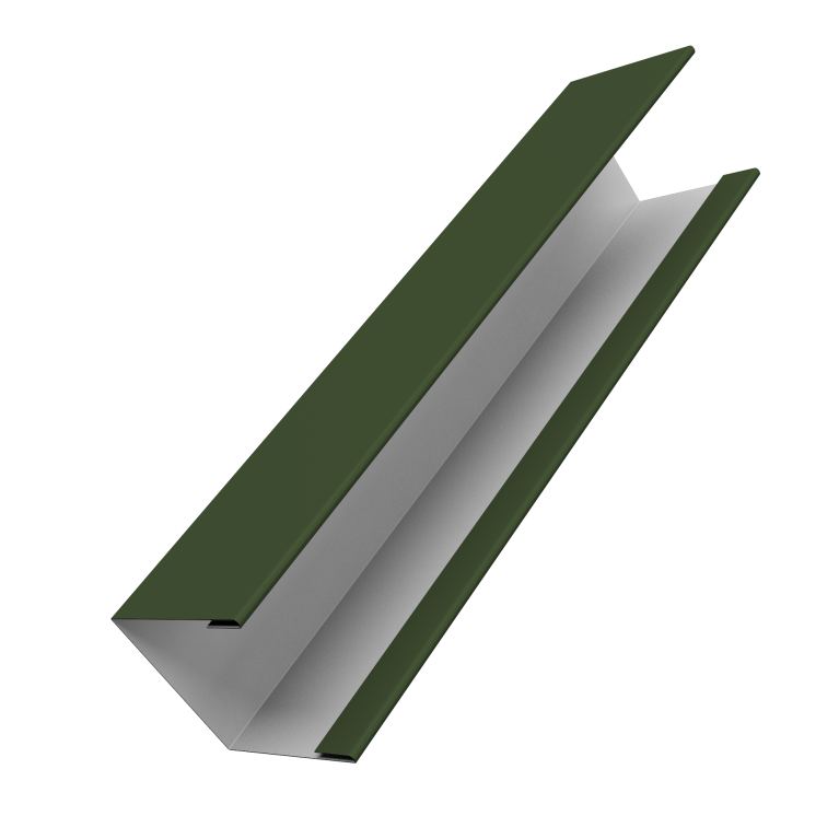 Крышка жалюзи Milan Slim 0,5 Satin Matt TX RAL 6020 хромовая зелень (2м)