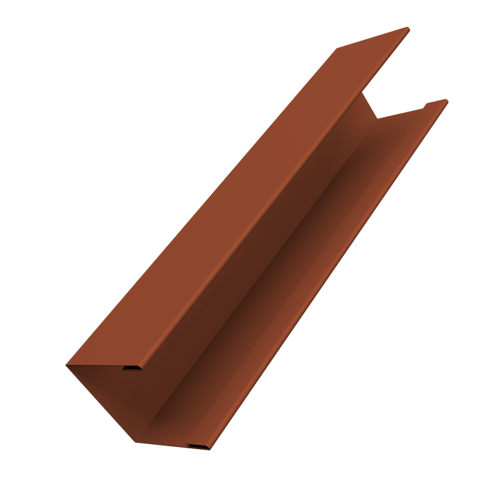 Крышка жалюзи Milan Slim 0,5 Velur X RAL 8004 терракота (2,5м)