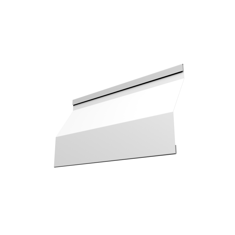 Ламель забора жалюзи Milan Slim 0,45 Drap RAL 9003 сигнальный белый