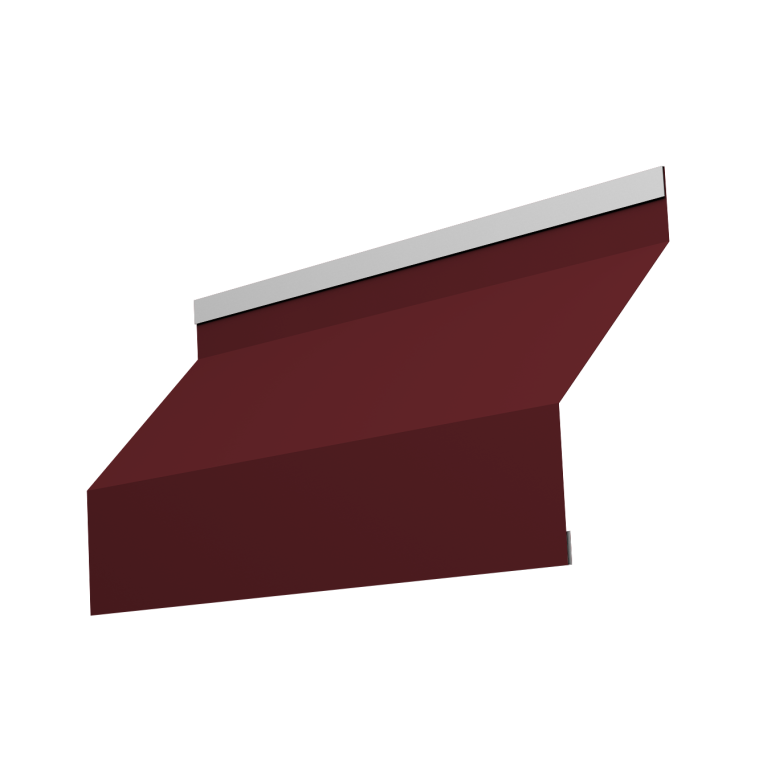 Ламель забора жалюзи Milan Slim 0,45 PE RAL 3005 красное вино