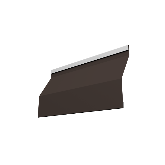 Ламель забора жалюзи Milan Slim 0,45 PE RR 32 темно-коричневый