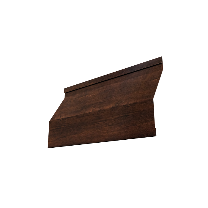 Ламель забора жалюзи Milan Slim 0,45 Print-Double Premium Cherry Wood Dark F