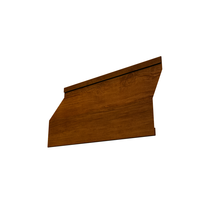 Ламель забора жалюзи Milan Slim 0,45 Print-Double Premium Golden Wood Intense F