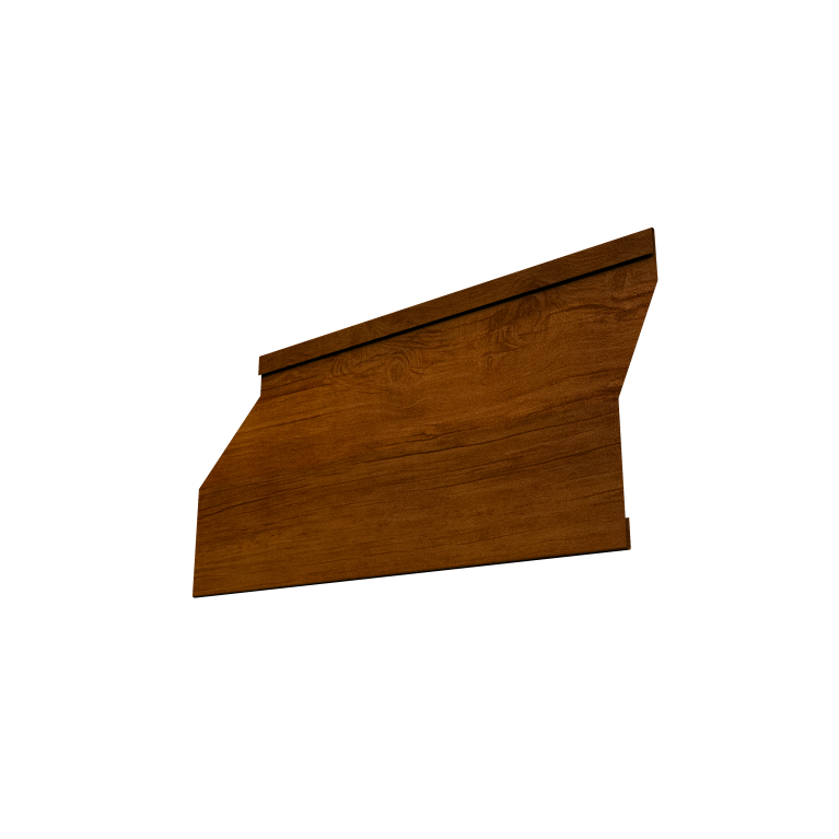 Ламель забора жалюзи Milan Slim 0,45 Print-Double Premium Golden Wood Intense F