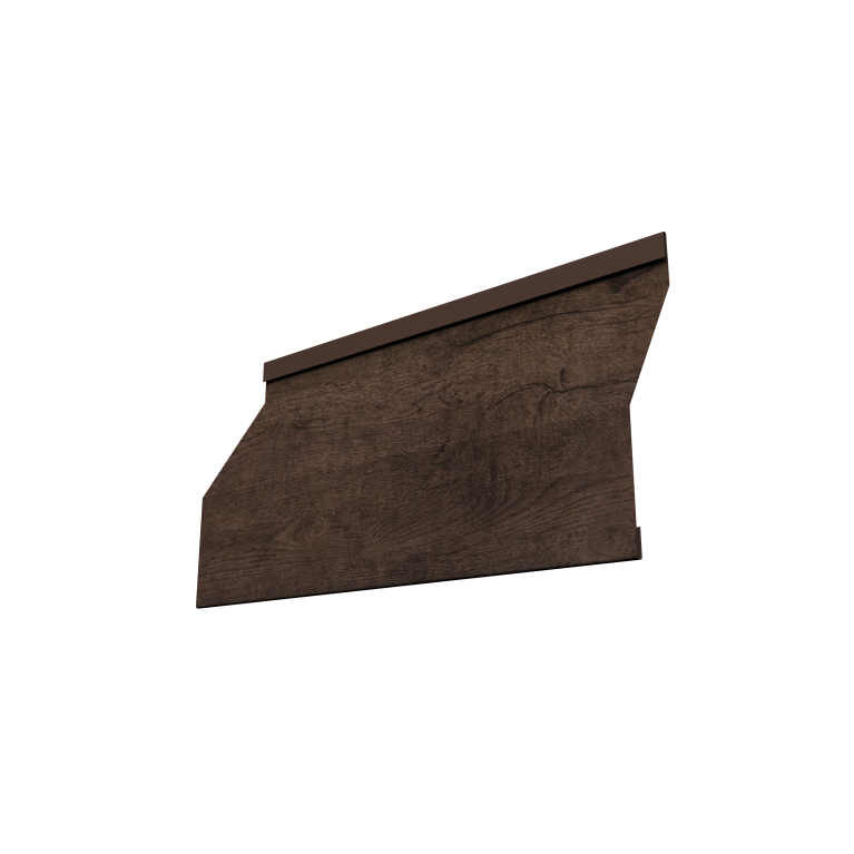 Ламель забора жалюзи Milan Slim 0,45 Print Elite Antique Wood TwinColor