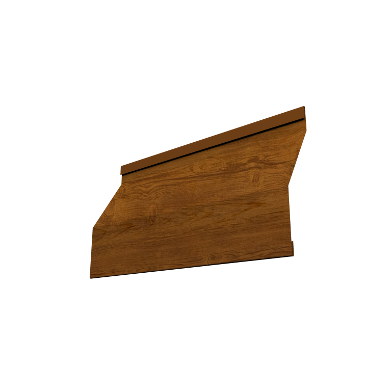 Ламель забора жалюзи Milan Slim 0,45 Print Elite Golden Wood TwinColor