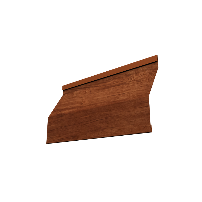 Ламель забора жалюзи Milan Slim 0,45 Print Elite Rowan TwinColor