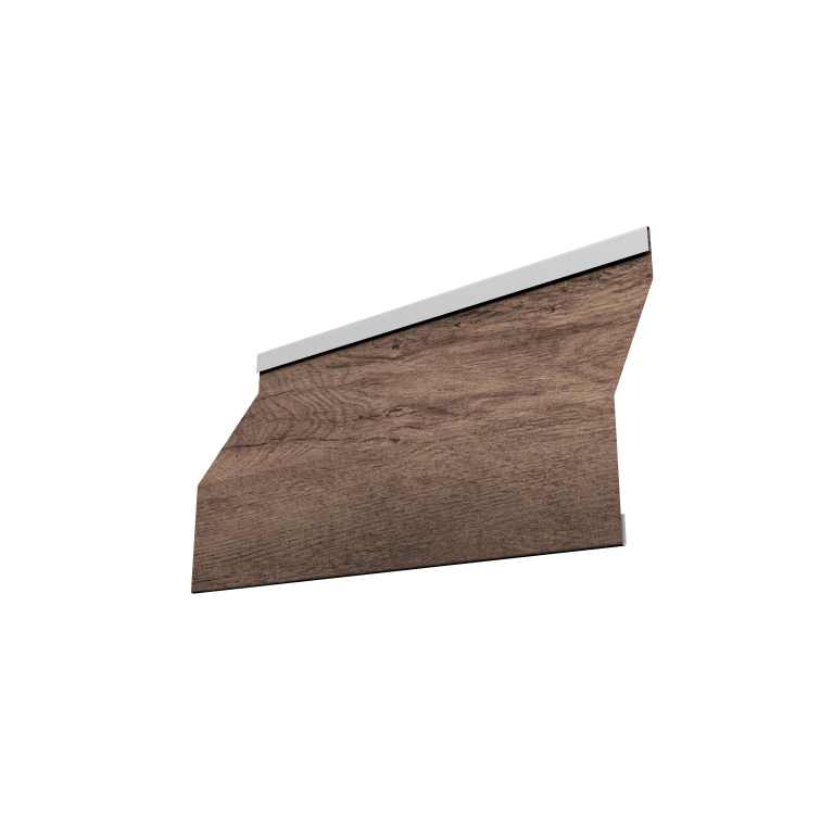 Ламель забора жалюзи Milan Slim 0,45 Print Premium Almond Wood Fresh