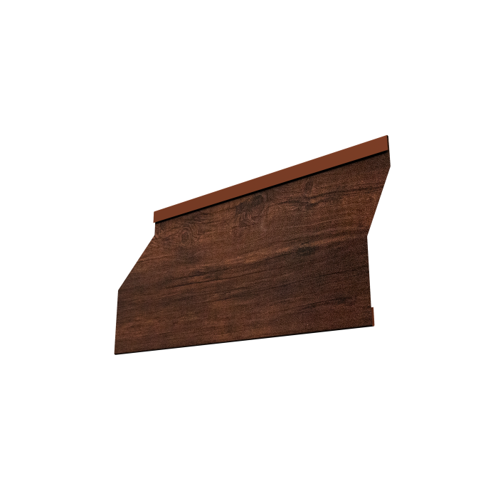 Ламель забора жалюзи Milan Slim 0,45 Print Premium Cherry Wood Dark FTC